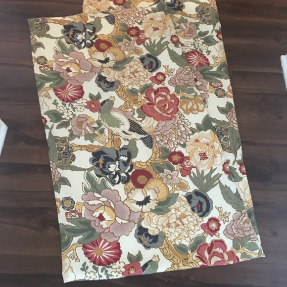 Pottery Barn Other - Pottery Barn 2panels of floral curtains 8ft/46” Pottery Barn Other - Pottery Barn 2panels of floral curtains 8ft/46”